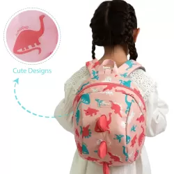 Sunveno Kids Backpack - Dinosaur Pink