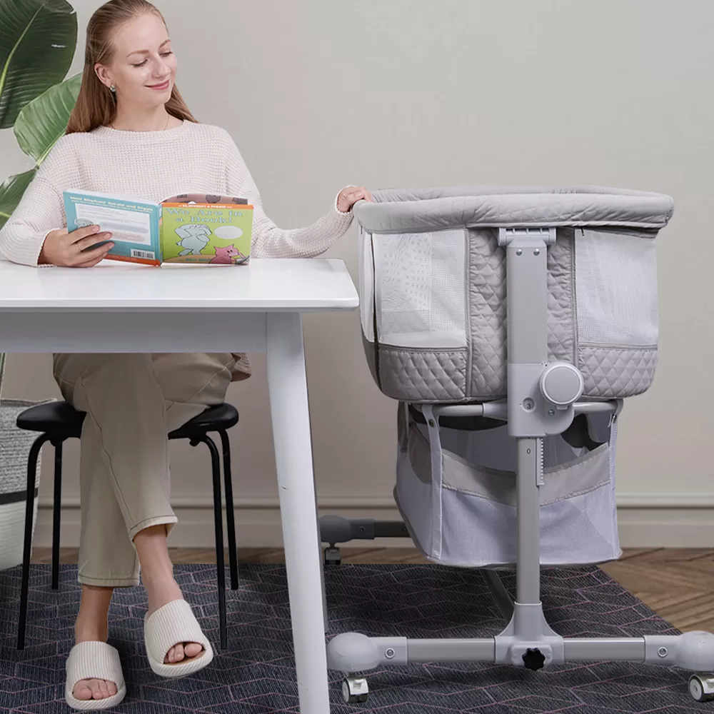 Sunveno Bedside Cot and Crib with Mosquito Net