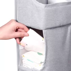 Sunveno Baby Storage Organizer Crib Hanging Storage Bag Caddy Organize