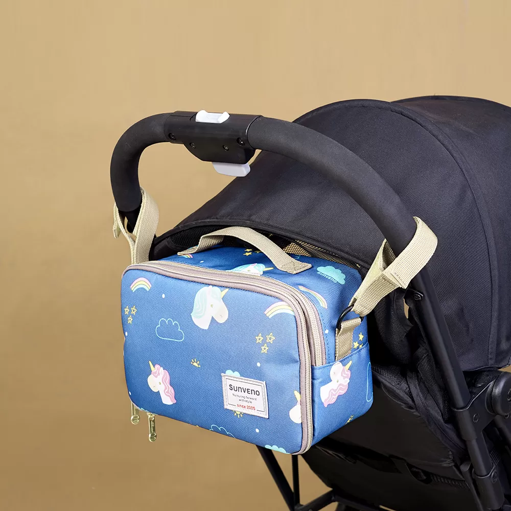 Sunveno Diaper Changing Clutch with Mat - Unicorn Blue