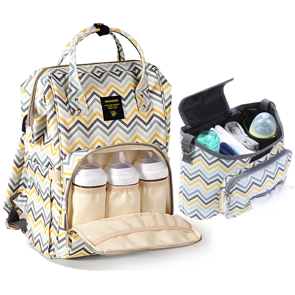 Sunveno Diaper Bag and Organizer Bag Combo