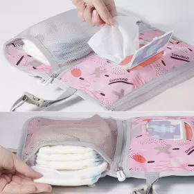 Sunveno Diaper Changing Pad Clutch Kit - Pink