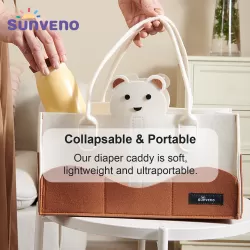 Sunveno Organizer - Diaper Caddy - Ivory