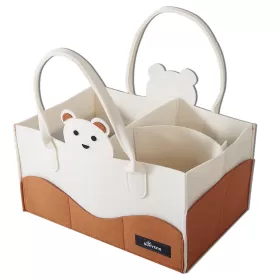 Sunveno Organizer - Diaper Caddy - Ivory