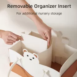 Sunveno Organizer - Diaper Caddy - Ivory