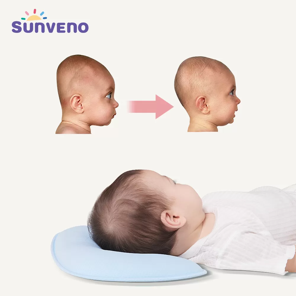 Sunveno - DuPont Infant Head Shaper Pillow Blue