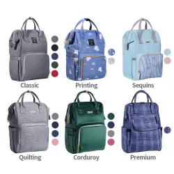 Sunveno Diaper Bag - Nova Grey + Stroller Hooks