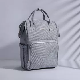 Sunveno Diaper Bag - Nova Grey + Stroller Hooks