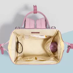 Sunveno Diaper Bag - Nova Pink + Stroller Hooks