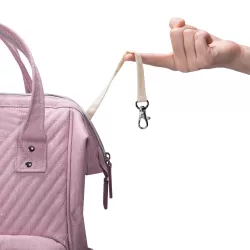 Sunveno Diaper Bag - Nova Pink + Stroller Hooks