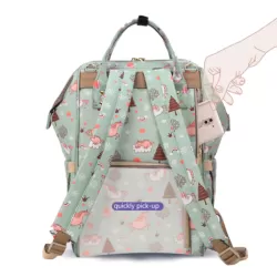 Sunveno Diaper Bags - Green Dream Sky