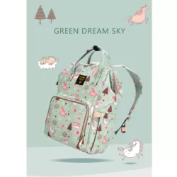 Sunveno Diaper Bags - Green Dream Sky