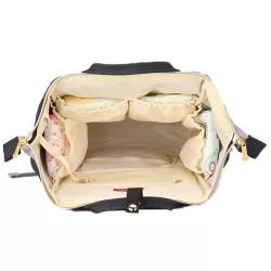 Sunveno Diaper Bag with USB - Black + Hooks