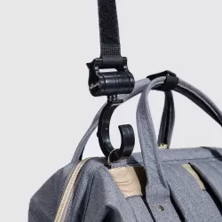 Sunveno Diaper Bag with USB - Grey + Hooks