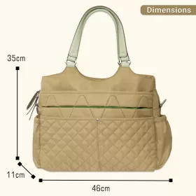 Sunveno Fashion Diaper Bag- Khakhi