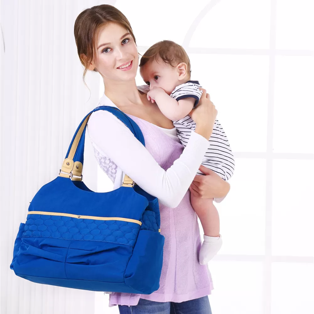 Sunveno Fashion Diaper Tote Bag- Blue