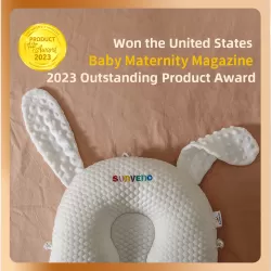 Sunveno Infant Head Shaper Rabbit Pillow - White