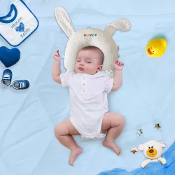 Sunveno Infant Head Shaper Rabbit Pillow - White