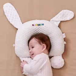 Sunveno Infant Head Shaper Rabbit Pillow - White