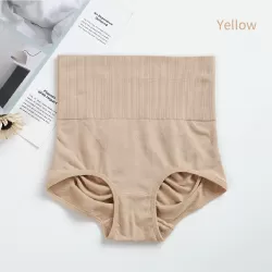 Sunveno High Waist Maternity Belly Support Cotton Panties - Skin