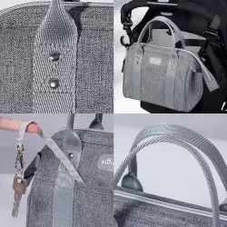 Sunveno Mini Grab and Go Diaper Bag - Grey