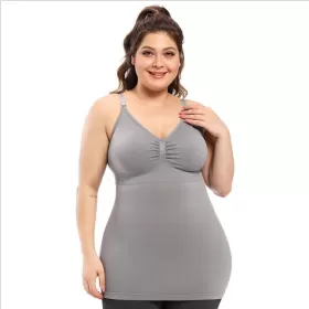 Sunveno Maternity Nursing Tank Top - Grey L