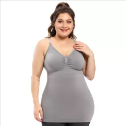 Sunveno Maternity Nursing Tank Top - Grey XL