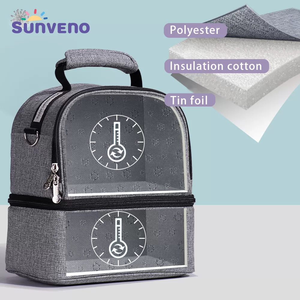 Sunveno Insulated Office Lunch Bag - Space Grey