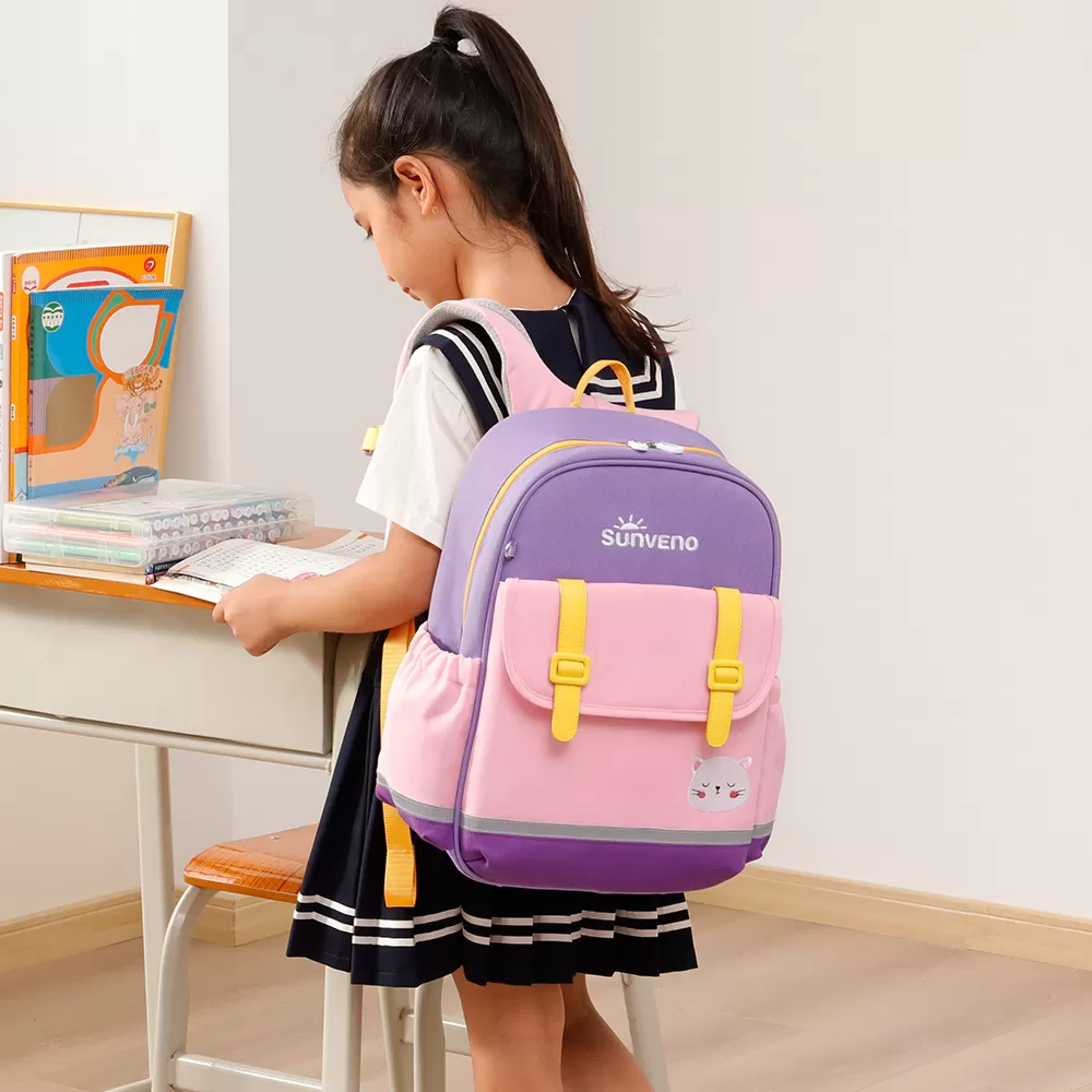 Sunveno School Backpack 16&quot; - Purple