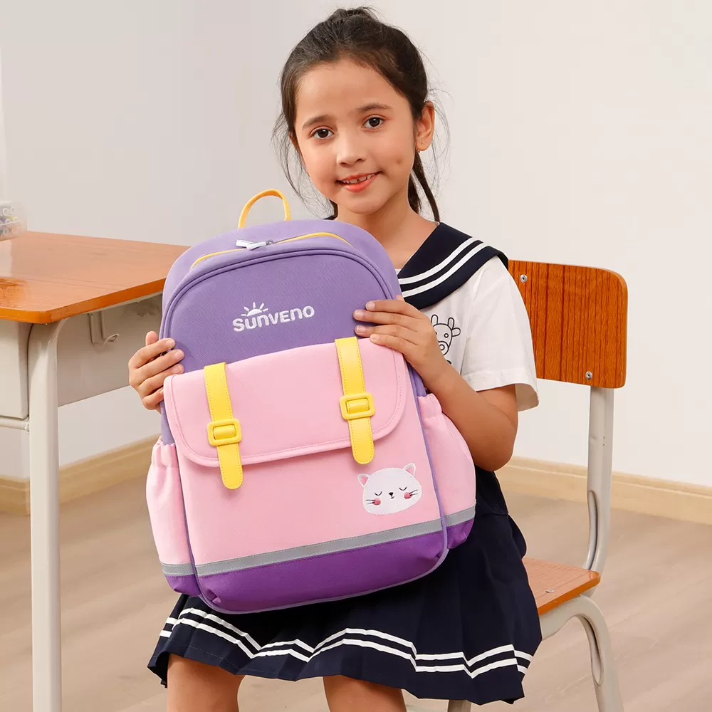 Sunveno School Backpack 16&quot; - Purple