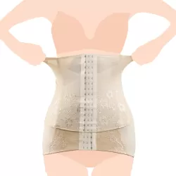 SUNVENO 2 in 1 Body Shaper Combo - Beige, L