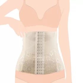 SUNVENO 2 in 1 Body Shaper Combo - Beige, L