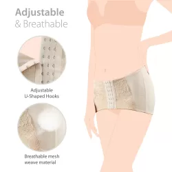 SUNVENO 2 in 1 Body Shaper Combo - Beige, L