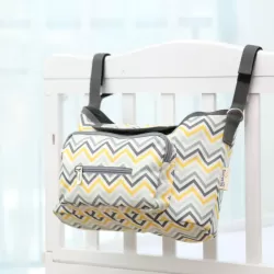 Sunveno - Baby Stroller Organizer Bag - Yellow Wave