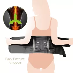 SUNVENO Abdominal Support Maternity Cross Grip Belly Wrap - Black, M