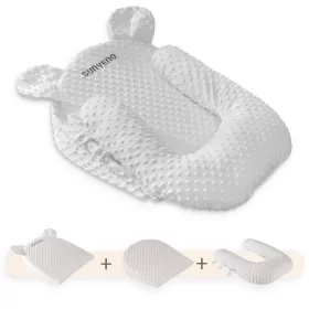 Sunveno Portable Baby Anti - spill Milk U Shape Pillow with 10° & 15° Slope pad