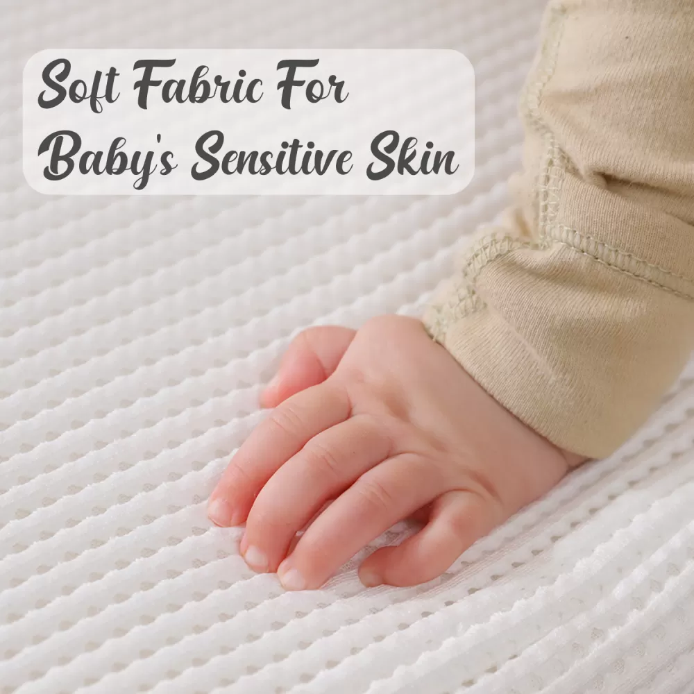 Sunveno Portable Baby Anti-spill Milk U Shape Pillow with Slope pad and Hip Pillow - White