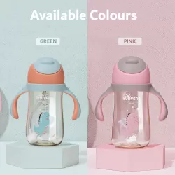 Sunveno Water Cup/Feeding Botle 300ml - Pink