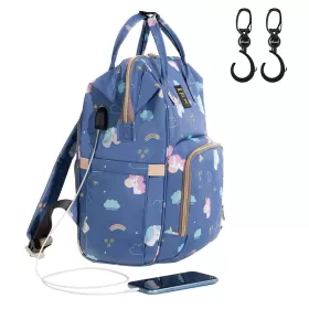 Sunveno Diaper Bag Unicorn XL with Sunveno Stroller Hooks