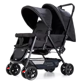 Story by Teknum Double Baby Stroller - Black