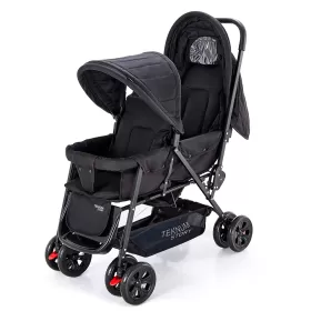 Story by Teknum Double Baby Stroller - Black