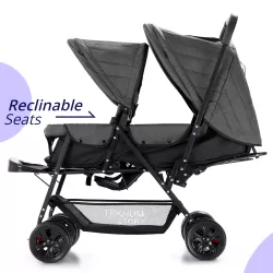 Story by Teknum Double Baby Stroller - Dark Grey