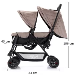 Story by Teknum Double Baby Stroller - Khaki