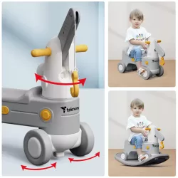 Teknum 2in1 Rock Ride On - Grey