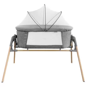 Teknum 3 - IN - 1 Baby Rocker Bassinet / Infant Crib with Mosquito net - Grey