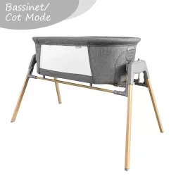 Teknum 3 - IN - 1 Baby Rocker Bassinet / Infant Crib with Mosquito net - Grey