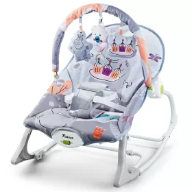 TEKNUM 3In1 Rocker/Baby Seat/Recliner with Soothing Music - Party Grey 