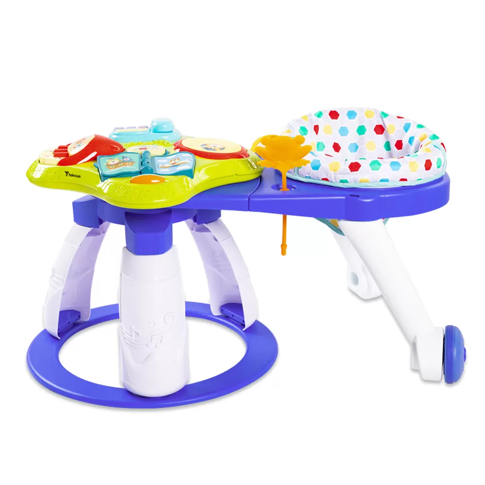 TEKNUM 3-in-1 Walker/ Activity Center- Blue