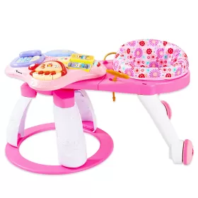 TEKNUM 3-in-1 Walker/ Activity Center- Pink