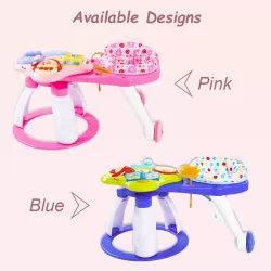 TEKNUM 3-in-1 Walker/ Activity Center- Pink